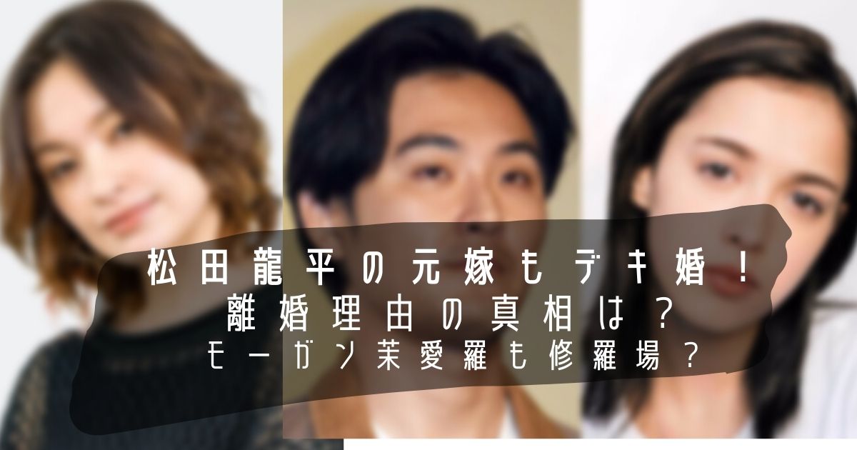 松田龍平の離婚原因は 元嫁の不倫じゃない モーガン茉愛羅大丈夫 Piacelamusica